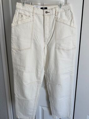Frye Bone Color Barrel Pants